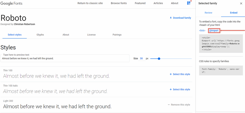 Как подключить собственный шрифт к форме 6