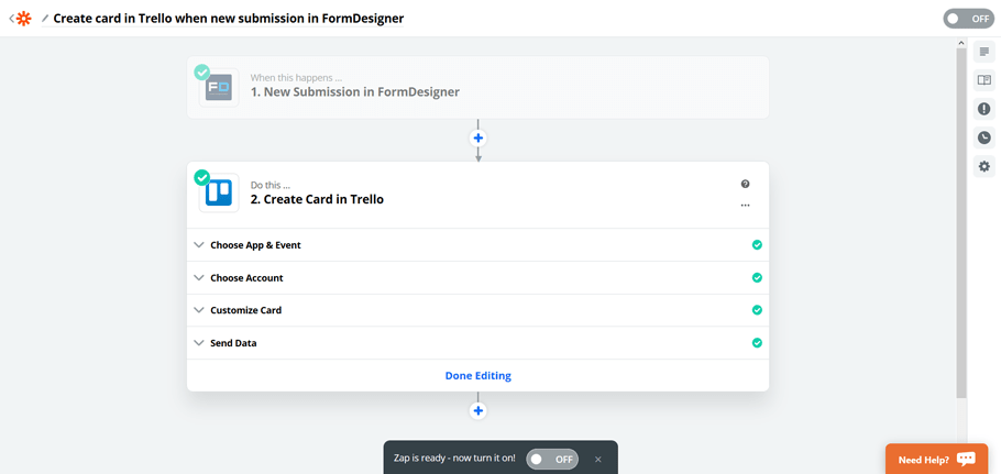 Подключите FormDesigner к сотням других приложений с помощью Zapier 13