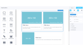 Блочный конструктор шаблонов страницы для печати и PDF документов