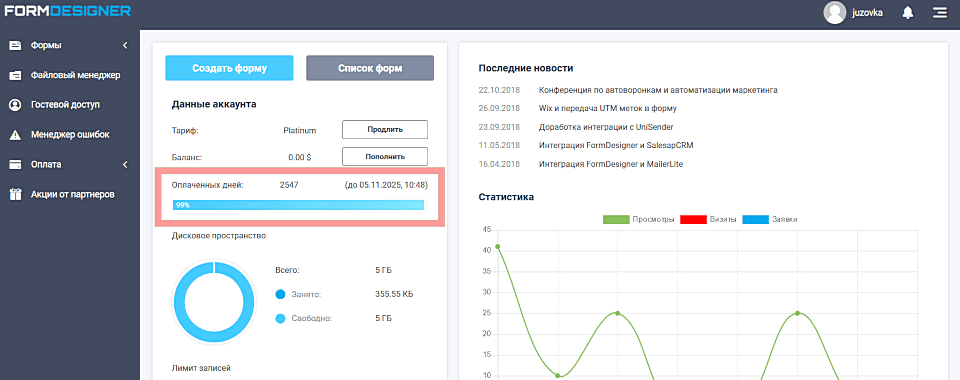 день олаты тарифа
